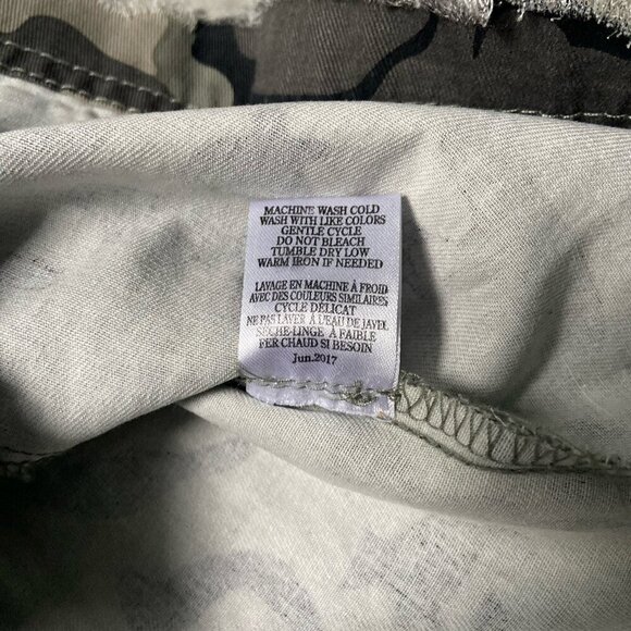 White Crow 100% Cotton Drawstring Waist Camouflage Utility Jacket Size Medium - Picture 10 of 10